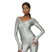 Load image into Gallery viewer, COUCOO LANAI LONG SLEEVE TOP IN DOLPHIN SKIN
