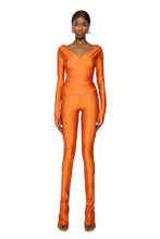Load image into Gallery viewer, COUCOO LONG SLEEVED TOP IN MANGO PULP
