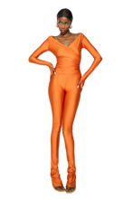 Load image into Gallery viewer, COUCOO LONG SLEEVED TOP IN MANGO PULP
