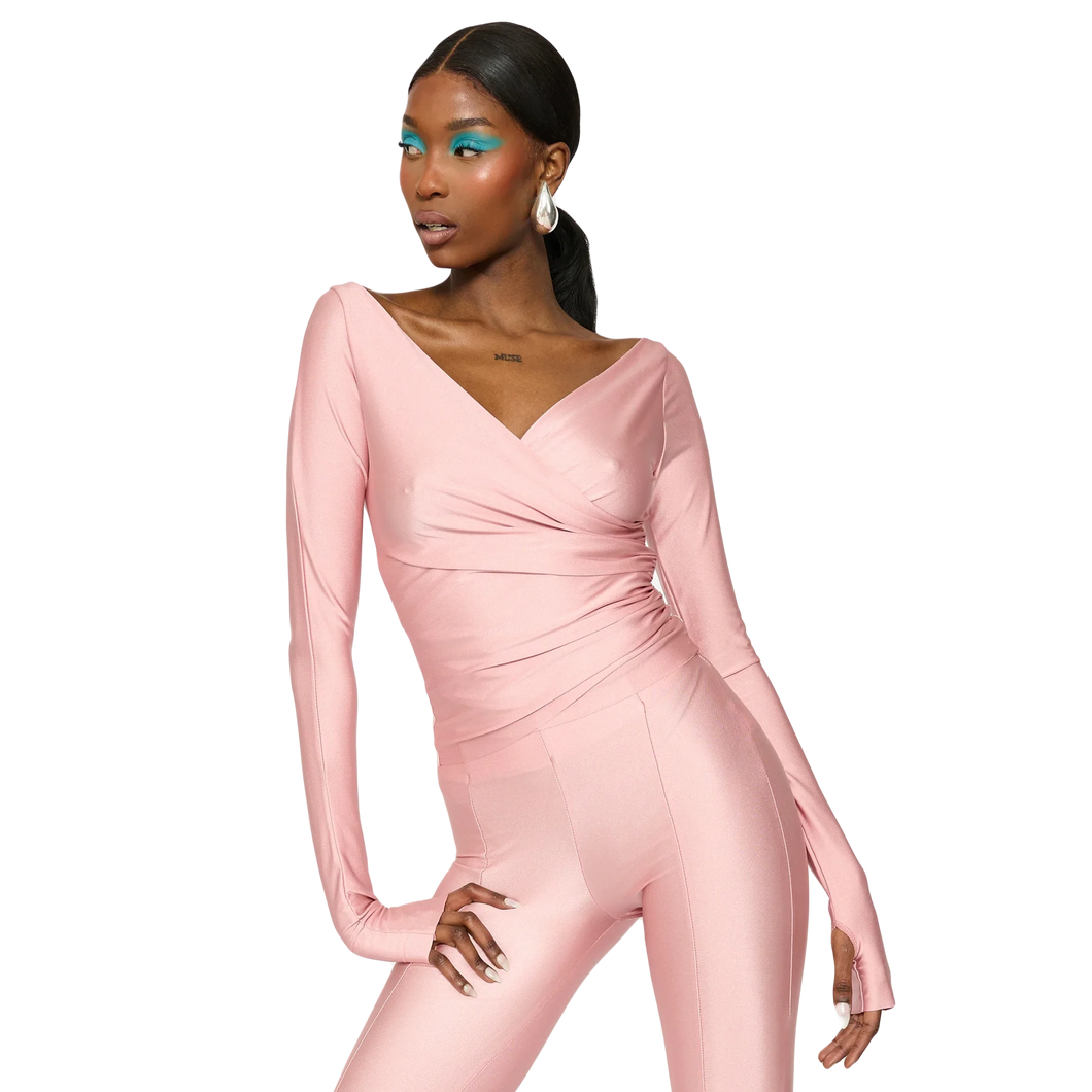 COUCOO LANAI LONG SLEEVED TOP IN ORCHID BUD