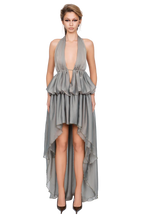 Load image into Gallery viewer, BOLZANO HALTER DRESS - MOSS MIST/SHADOW SAGE
