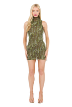 Load image into Gallery viewer, KAIA MINI DRESS IN MOSS GREEN
