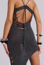 Load image into Gallery viewer, JADED ZILA ASYMMETRIC DISTRESSED KNIT DRESS
