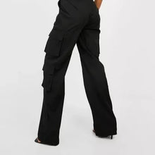 Load image into Gallery viewer, BOOHOO CARGO TROUSERS IN STONE OR BLACK
