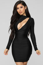 Load image into Gallery viewer, FASHION NOVA &#39;ONLY HERE TONIGHT&#39; CUT OUT DRESS IN BLACK

