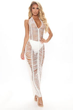 Load image into Gallery viewer, FASION NOVA &#39;RELAXING ALL SUMMER&#39; CROCHET COVER UP IN WHITE
