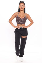Load image into Gallery viewer, FASHION NOVA &#39;INTO THE WILD WEST&#39; MESH CORSET
