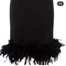 Load image into Gallery viewer, MISSGUIDED FEATHER TRIM SLEEVELESS DRESS
