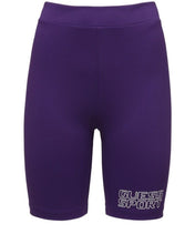Load image into Gallery viewer, GUESS SPORT BIKER SHORTS IN PURPLE ROYALE, SIZE M

