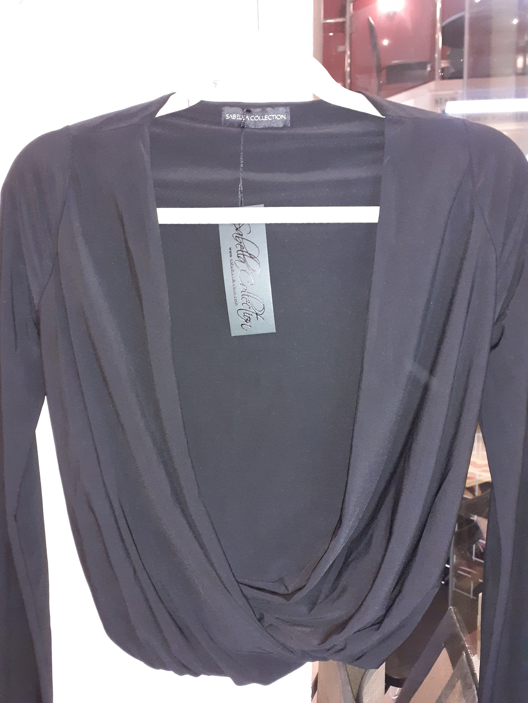SABELLA COLLECTION LONG SLEEVE TOP IN BLACK