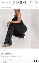Load image into Gallery viewer, MESHKI ZANDAYA HIGHWAISTED FLARE PLANTS, SIZE M
