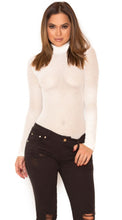 Load image into Gallery viewer, HOUSE OF CB SHADOW CREAM KNITTED STRETCH MESH BODYSUIT
