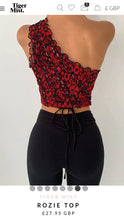 Load image into Gallery viewer, TIGER MIST ROZIE TOP IN RED
