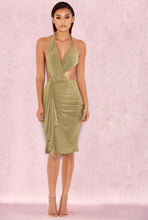 Load image into Gallery viewer, HOUSE OF CB &#39;LAURELINE&#39; DRESS IN KHAKI
