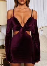 Load image into Gallery viewer, OH POLLY &#39;SOFT TOUCH&#39; MINI DRESS IN WINE
