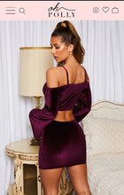 Load image into Gallery viewer, OH POLLY &#39;SOFT TOUCH&#39; MINI DRESS IN WINE
