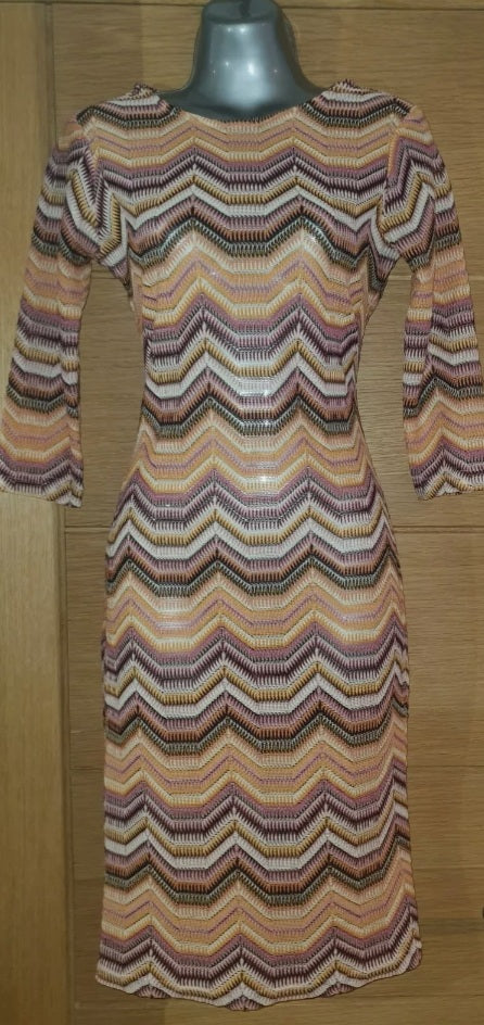 CHELSEA GIRL VINTAGE ZIG ZAG DRESS