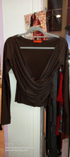 Load image into Gallery viewer, COUCOO LANAI LONG SLEEVE TOP IN CHOCOLATE
