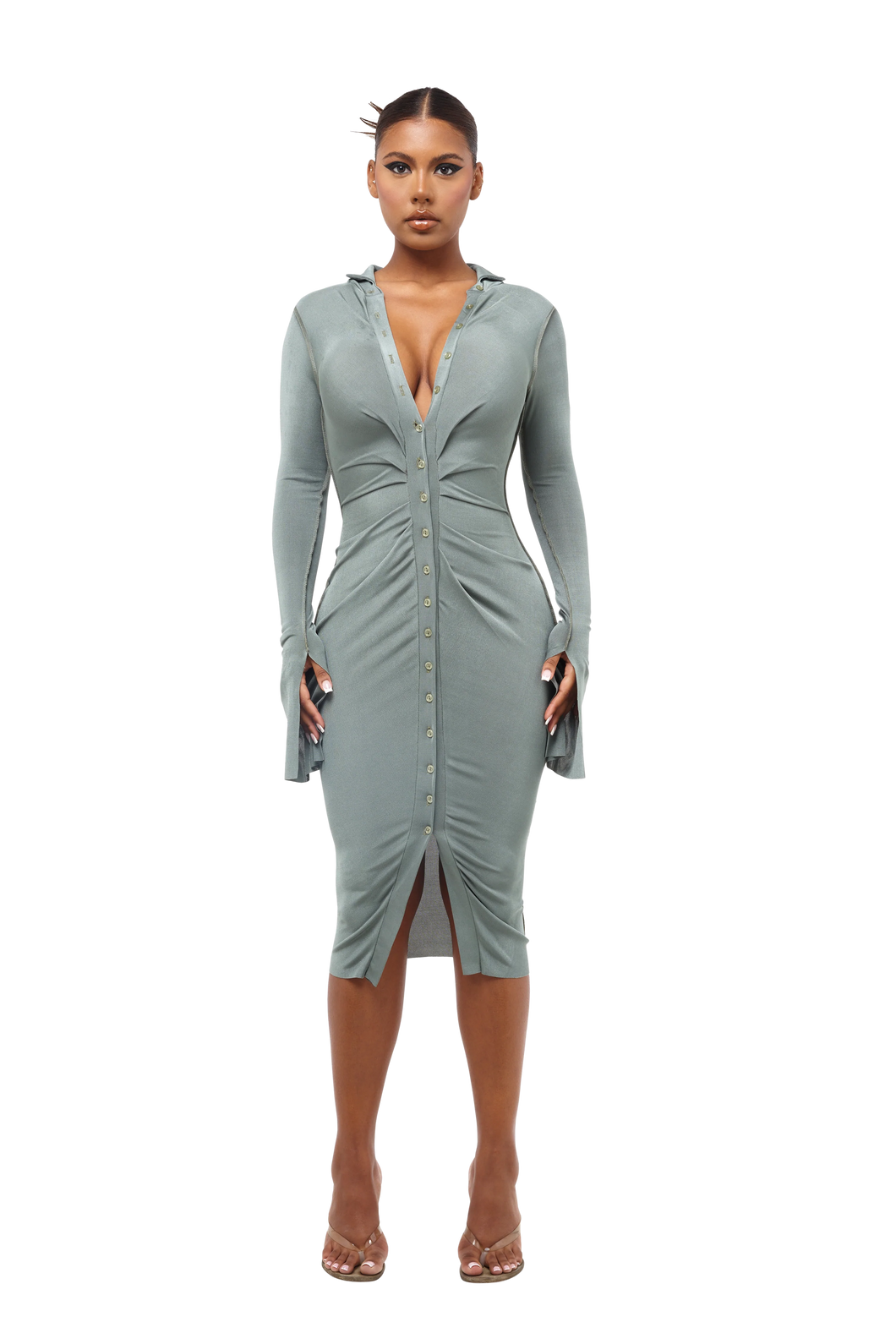 COUCOO MOOREA DRESS - GUL GREY