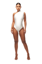 Load image into Gallery viewer, COUCOO ASYMMETRIC JANI BODYSUIT IN LYCHEE SORBET
