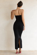 Load image into Gallery viewer, OH POLLY KALI BANDEAU MAXI DRESS IN BLACK
