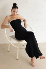 Load image into Gallery viewer, OH POLLY KALI BANDEAU MAXI DRESS IN BLACK
