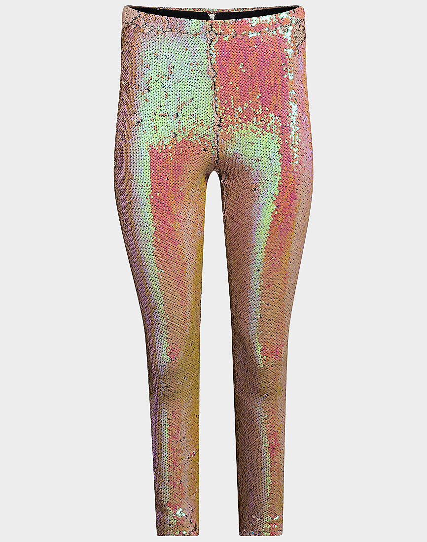 EX UK CHAINSTORE LADIES 2-TONE SEQUIN PANTS