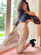 Load image into Gallery viewer, EX UK CHAINSTORE LADIES 2-TONE SEQUIN PANTS
