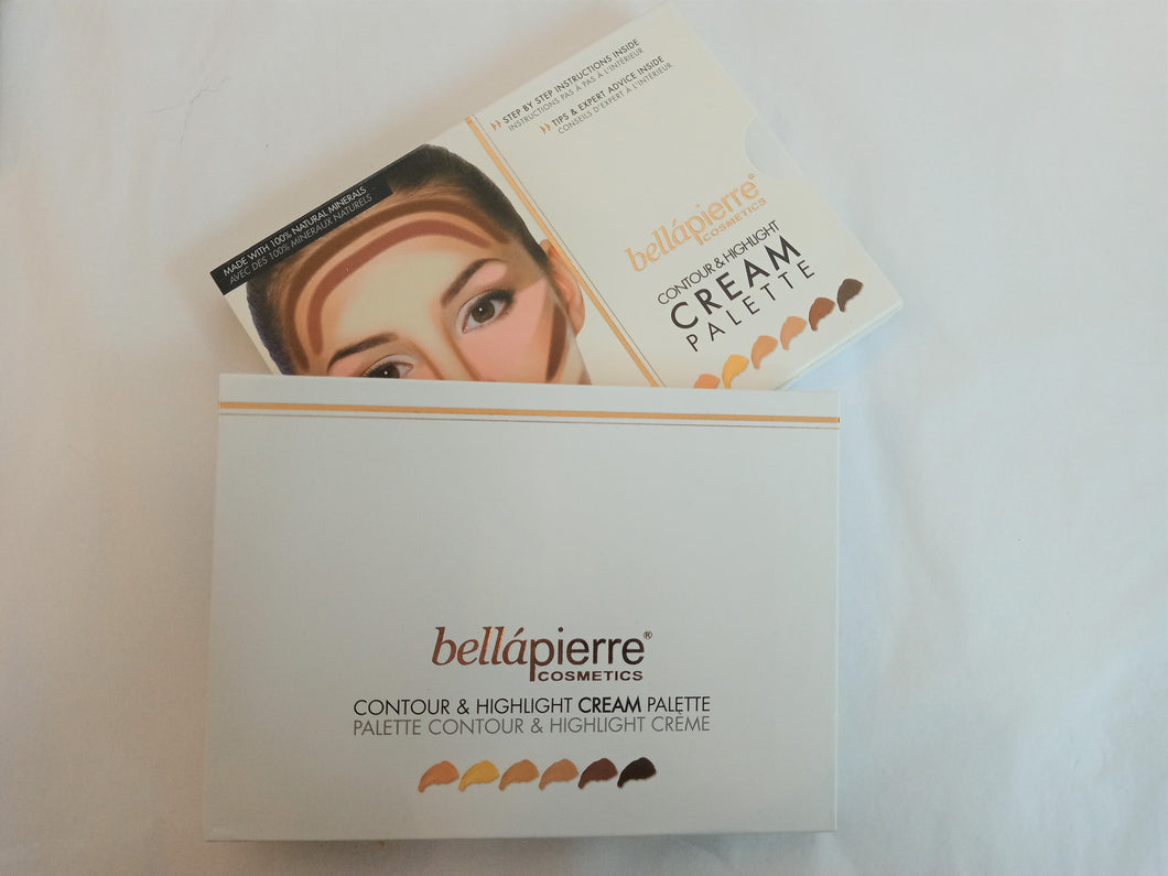 BELLAPIERRE CONTOUR & HIGHLIGHT CREAM PALETTE