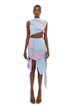 Load image into Gallery viewer, COUCOO UPSALA SKIRT IN LILAC/BLUE
