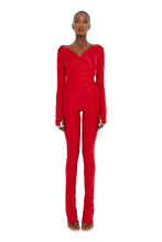 Load image into Gallery viewer, COUCOO LANAI LONG SLEEVE TOP IN RED FLAG
