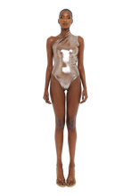 Load image into Gallery viewer, COUCOO ASYMMETRIC JANI BODYSUIT IN LUCKY PENNY
