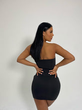 Load image into Gallery viewer, TOP SHOP / BANDEAU MINI DRESS IN BLACK
