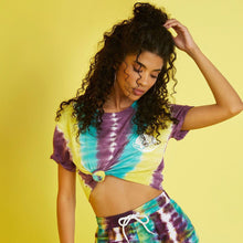Load image into Gallery viewer, GUESS GINZA GREEN MULTI CROPPED TEE SIZE S
