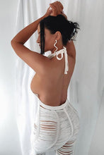 Load image into Gallery viewer, FASION NOVA &#39;RELAXING ALL SUMMER&#39; CROCHET COVER UP IN WHITE
