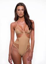 CEILIA SWIM SARA MESH ONE-PIECE SWIMSUIT IN NUDE