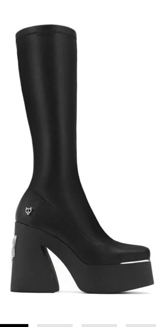 NAKED WOLFE IMPACT BOOTS IN BLACK