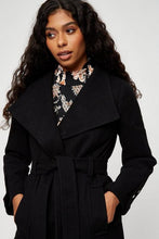 Load image into Gallery viewer, DOROTHY PERKINS PETITE WRAP COAT IN BLACK
