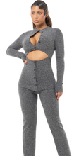 Load image into Gallery viewer, COUCOO LONG SLEEVE DOUBLE PEEKABOO TOP
