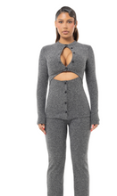 Load image into Gallery viewer, COUCOO LONG SLEEVE DOUBLE PEEKABOO TOP
