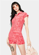 Load image into Gallery viewer, JADED LONDON TOWELLING PLAYSUIT IN PINK
